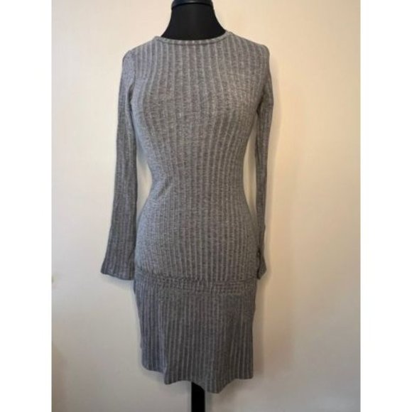 #88 NWT Charcoal Gray Selma Pull Over Long Sleeve Sweater Dress - Picture 2 of 6